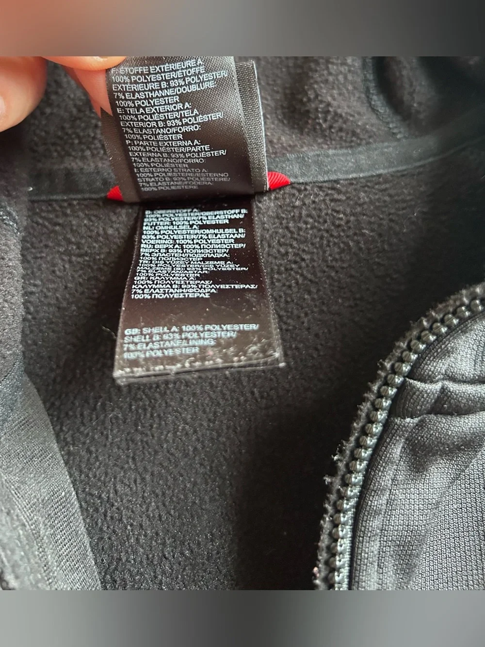 The North Face Black Hooded Performance Softshell Jacket size XL
